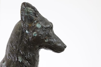 Lot 363 - A patinated bronze figure of a fox