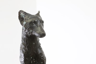 Lot 363 - A patinated bronze figure of a fox