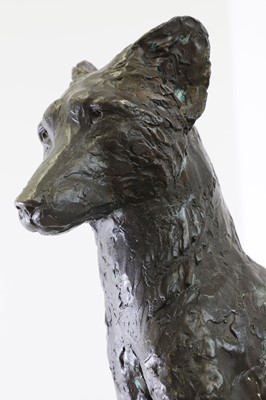 Lot 363 - A patinated bronze figure of a fox