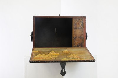 Lot 387 - A painted wooden and studded box once belonging to Judith Ackland (1892-1971)