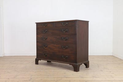 Lot 385 - A large George III mahogany chest of drawers