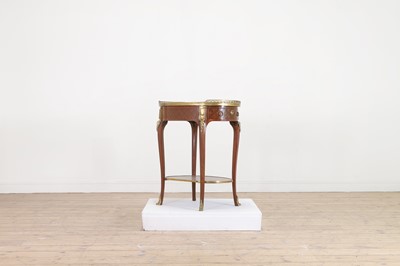 Lot 394 - A Louis XVI Transitional-style satinwood and rosewood occasional table