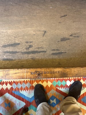 Lot 404 - An oak writing table by Holland & Sons