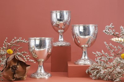 Lot 375 - Three George IV silver presentation trophies