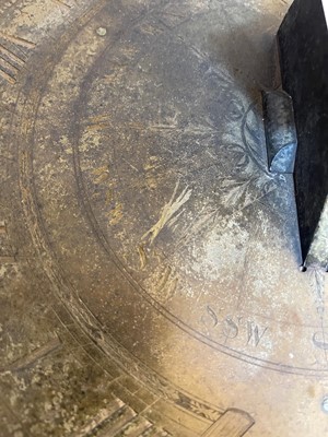Lot 406 - A bronze sundial by Dollond