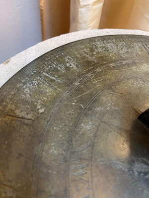 Lot 406 - A bronze sundial by Dollond