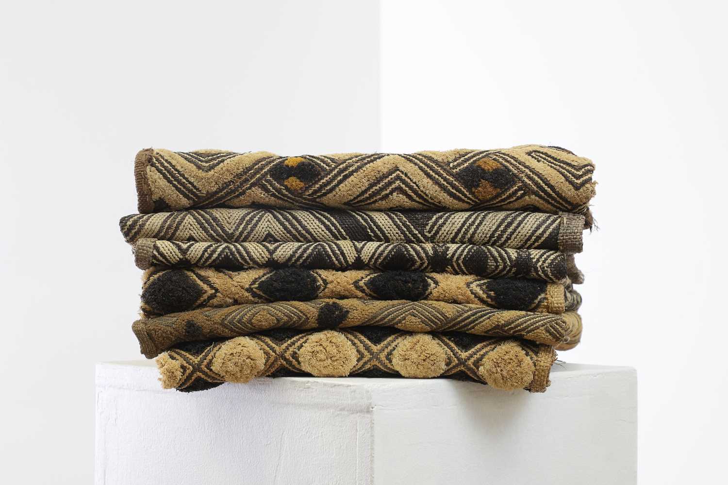 Lot 112 - A group of Kuba raffia cloths