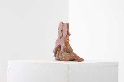 Lot 82 - A clay figure group