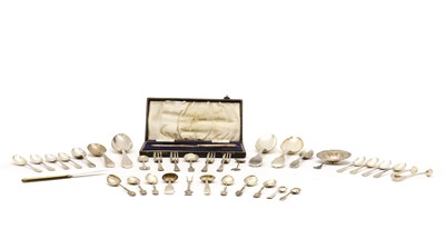 Lot 97 - A collection of silver flatware