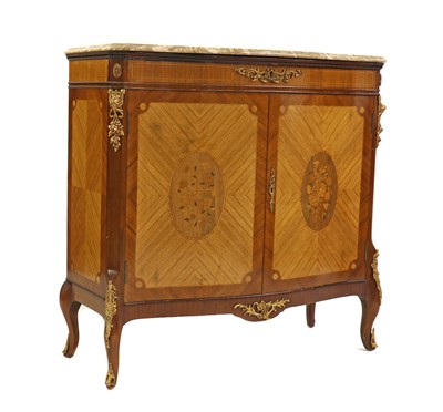 Lot 393 - An Epstein Louis XVI style kingwood side cabinet