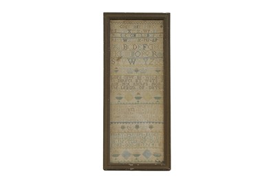 Lot 432 - A George III needlework band sampler