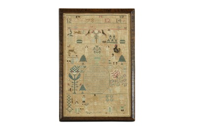 Lot 433 - A George II needlework sampler
