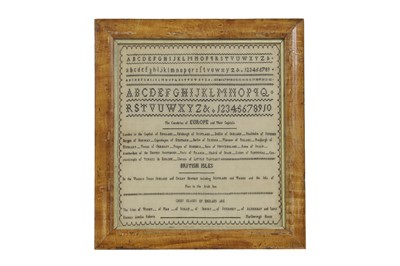 Lot 431 - A George III needlework sampler