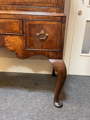 Lot 84 - A George I walnut and marquetry chest on stand