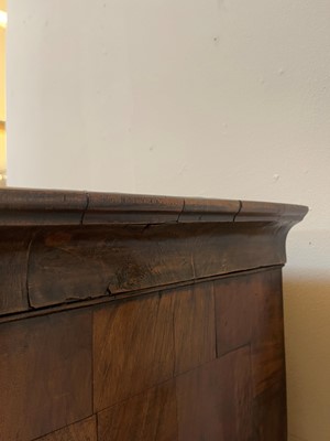 Lot 84 - A George I walnut and marquetry chest on stand