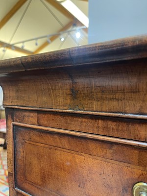 Lot 84 - A George I walnut and marquetry chest on stand