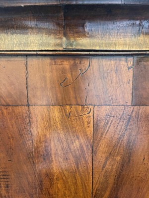 Lot 84 - A George I walnut and marquetry chest on stand
