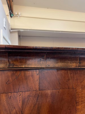Lot 84 - A George I walnut and marquetry chest on stand