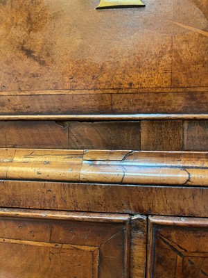 Lot 84 - A George I walnut and marquetry chest on stand
