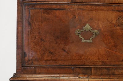 Lot 84 - A George I walnut and marquetry chest on stand