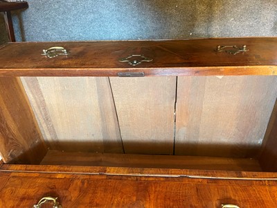 Lot 84 - A George I walnut and marquetry chest on stand