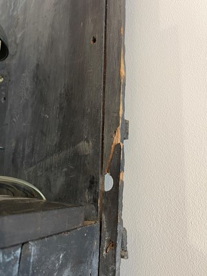 Lot 163 - A George II scarlet and gilt-japanned longcase clock