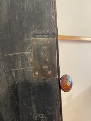 Lot 163 - A George II scarlet and gilt-japanned longcase clock