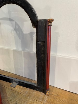 Lot 163 - A George II scarlet and gilt-japanned longcase clock