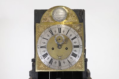 Lot 163 - A George II scarlet and gilt-japanned longcase clock