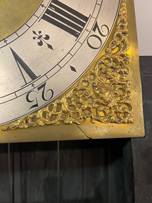Lot 163 - A George II scarlet and gilt-japanned longcase clock
