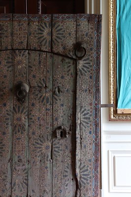 Lot 240 - A painted double door