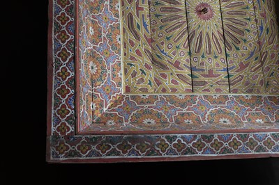 Lot 242 - A painted pine canopy