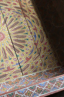 Lot 242 - A painted pine canopy