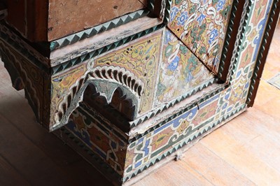 Lot 243 - A massive carved and painted overdoor or arch