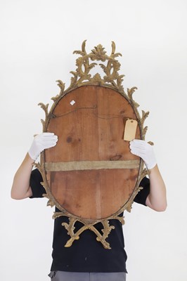 Lot 107 - A George III giltwood mirror in the manner of William and John Linnell