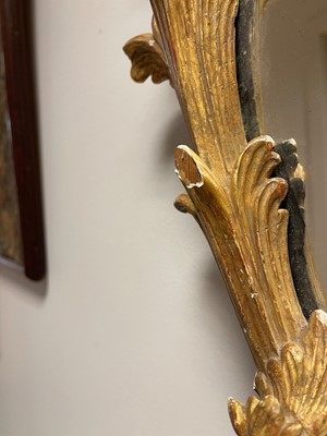 Lot 107 - A George III giltwood mirror in the manner of William and John Linnell