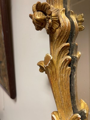 Lot 107 - A George III giltwood mirror in the manner of William and John Linnell