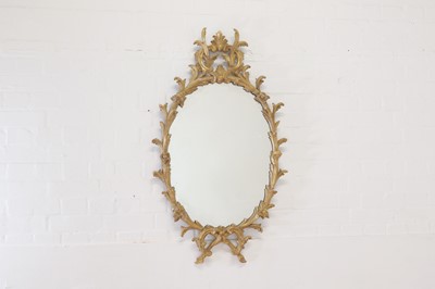Lot 107 - A George III giltwood mirror in the manner of William and John Linnell