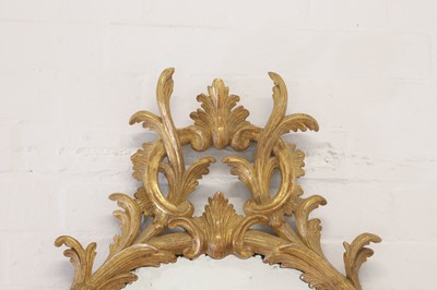 Lot 107 - A George III giltwood mirror in the manner of William and John Linnell