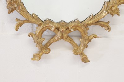 Lot 107 - A George III giltwood mirror in the manner of William and John Linnell