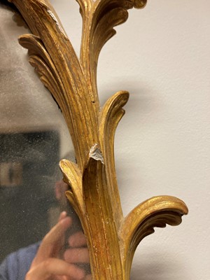 Lot 107 - A George III giltwood mirror in the manner of William and John Linnell