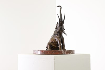 Lot 341 - A cold-painted bronze figure by Franz Bergmann (1861-1936)
