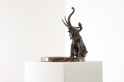 Lot 341 - A cold-painted bronze figure by Franz Bergmann (1861-1936)