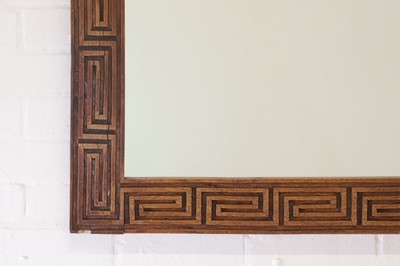 Lot 170 - A carved wooden mirror
