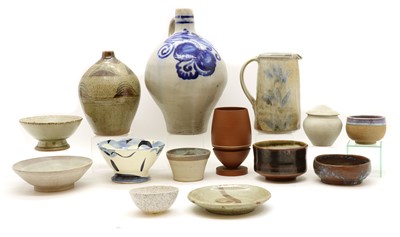 Lot 218 - A German stoneware flagon