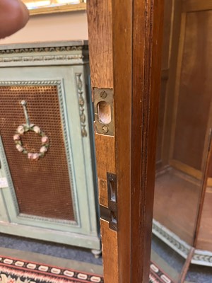 Lot 290 - A Louis XVI-style painted beech armoire