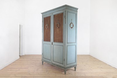 Lot 290 - A Louis XVI-style painted beech armoire