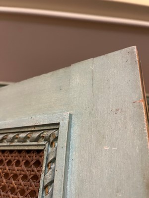 Lot 290 - A Louis XVI-style painted beech armoire
