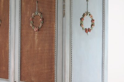 Lot 290 - A Louis XVI-style painted beech armoire