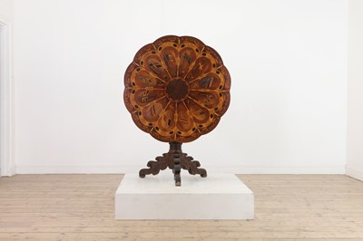 Lot 216 - A specimen wood and marquetry centre table